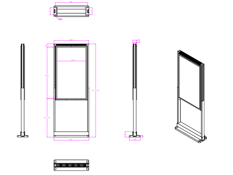 43 inch vertical double-sided indoor window digital sign.png