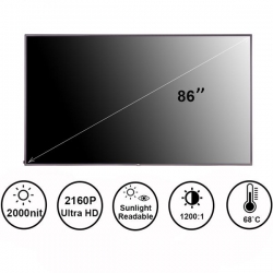86 inch High Brightness LCD Module(2000cd/㎡)