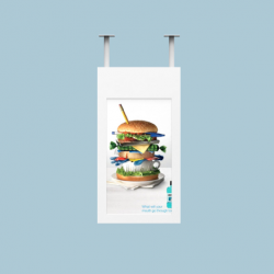 32 inch High Brightness Outdoor Vertical Hanging LCD Display