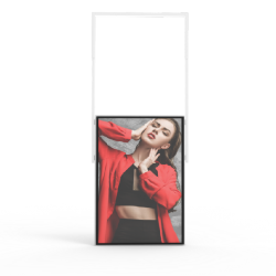 43 inch High Brightness Window Double Sides hanging LCD Display